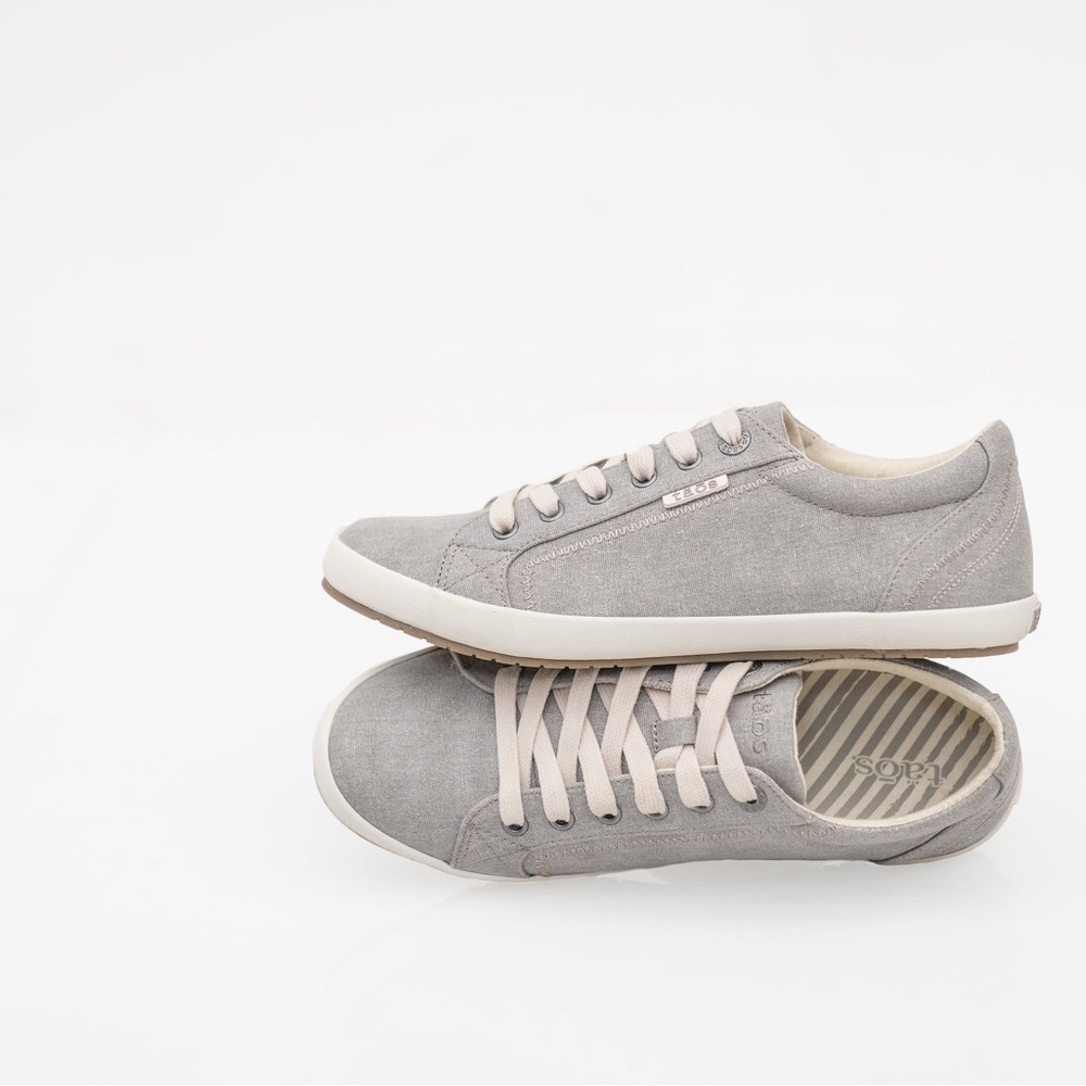 TAOS Star Lace-up Canvas Shoes Sneakers Gray